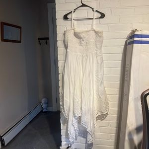 Plus Size Lane Bryant Tube Top Dress - White 14/16